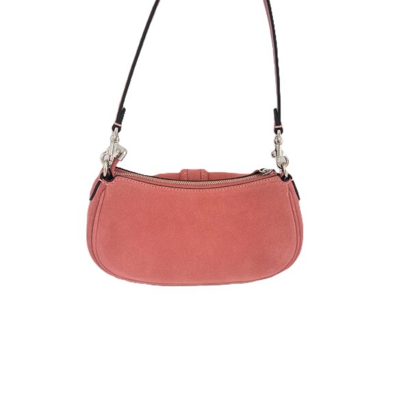 Coach CDB12 Ashton Mini Shoulder Bag Crossbody Handbag Pink Suede - Picture 4 of 7